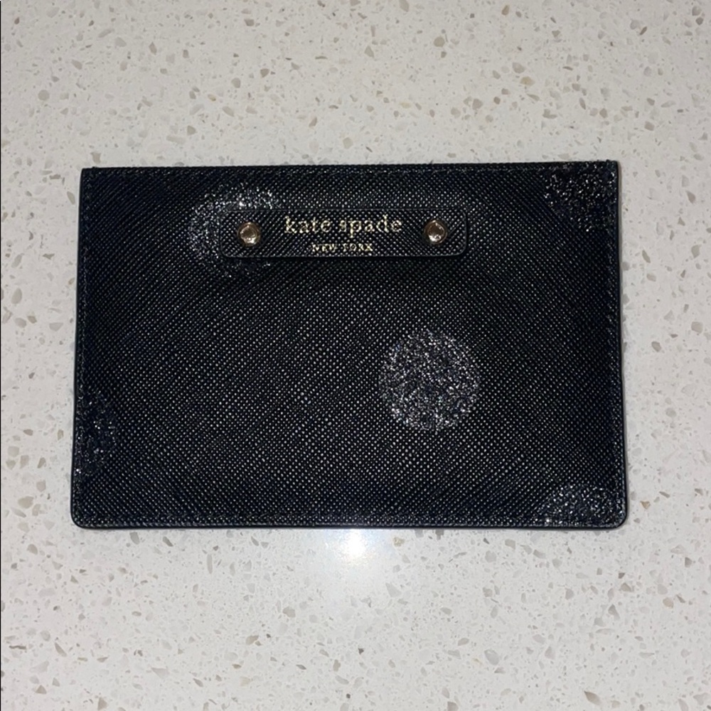 Kate Spade black polka dots Credit card holder